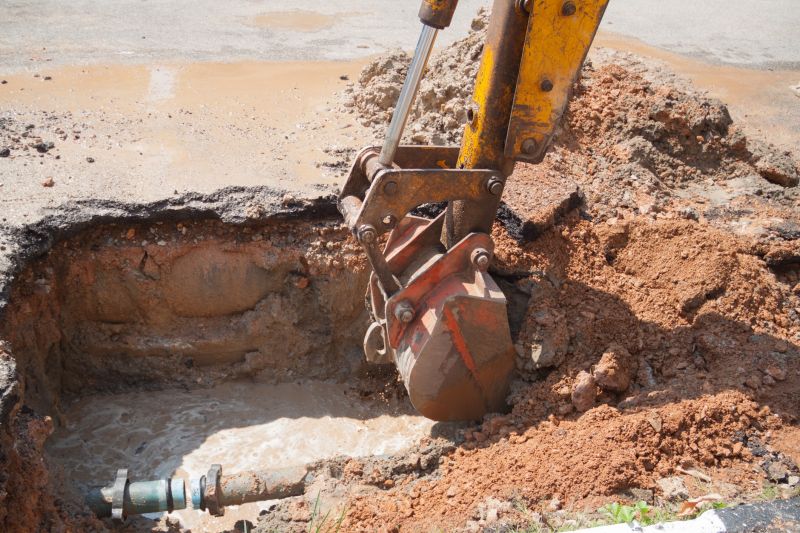 Excavation for Pipe Repair